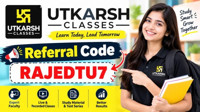 Utkarsh Classes Referral Code